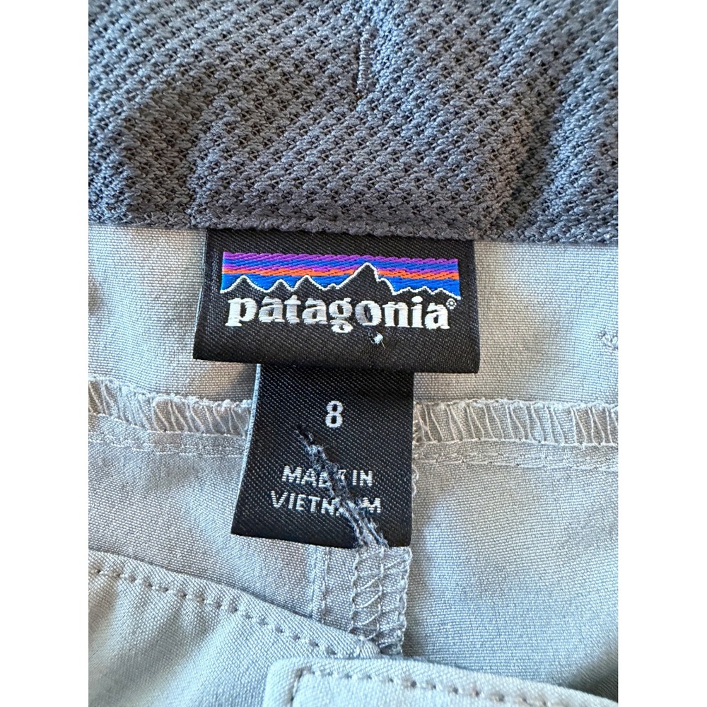 Patagonia Womens Quandary Shorts Size 8 Gray Hiking Outdoor Lightweight Stretch - Picture 4 of 9